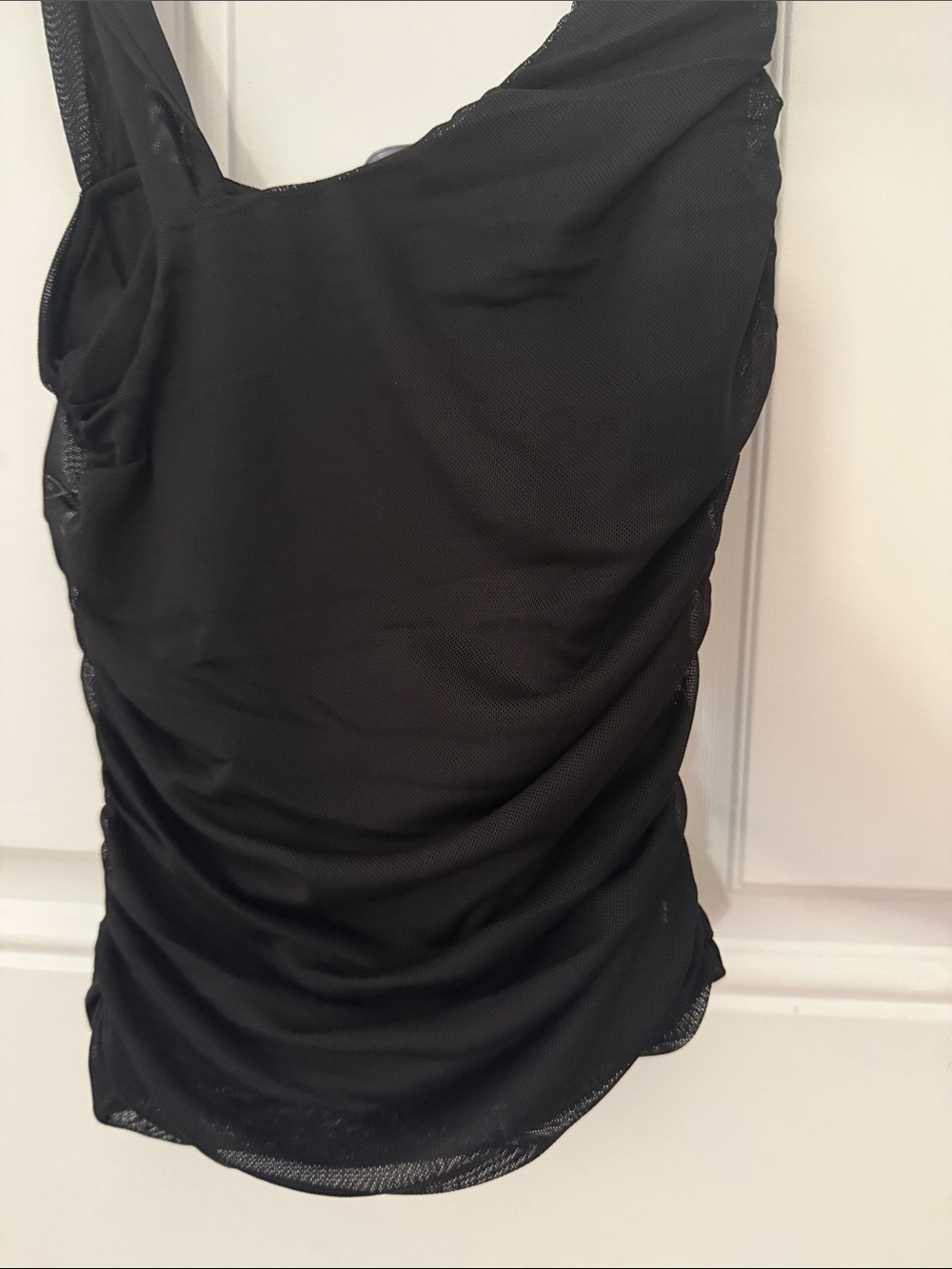 Lulu's Black Ruched Tank Top - Picture 5 of 5